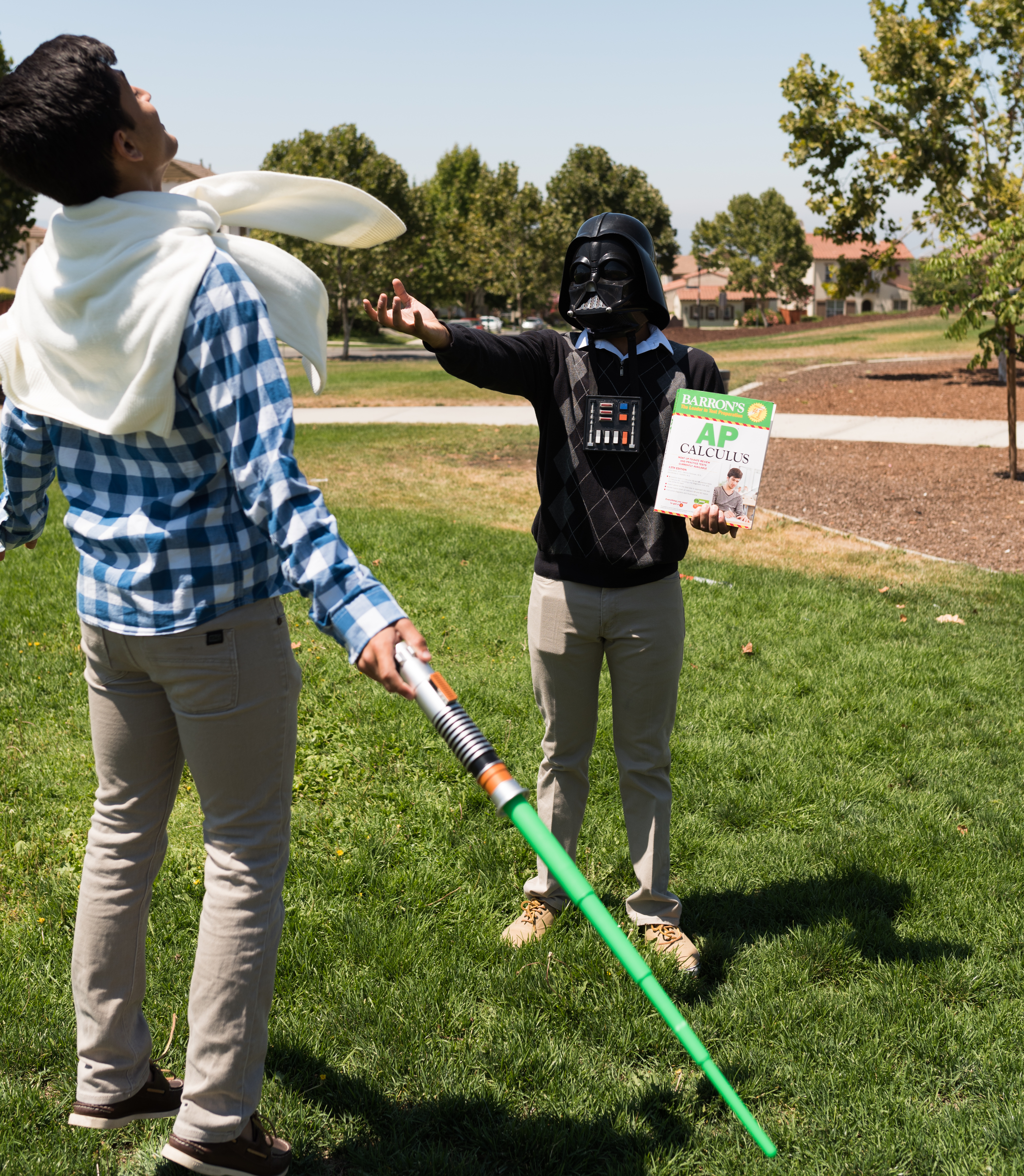 I'm the one in the Vader helmet